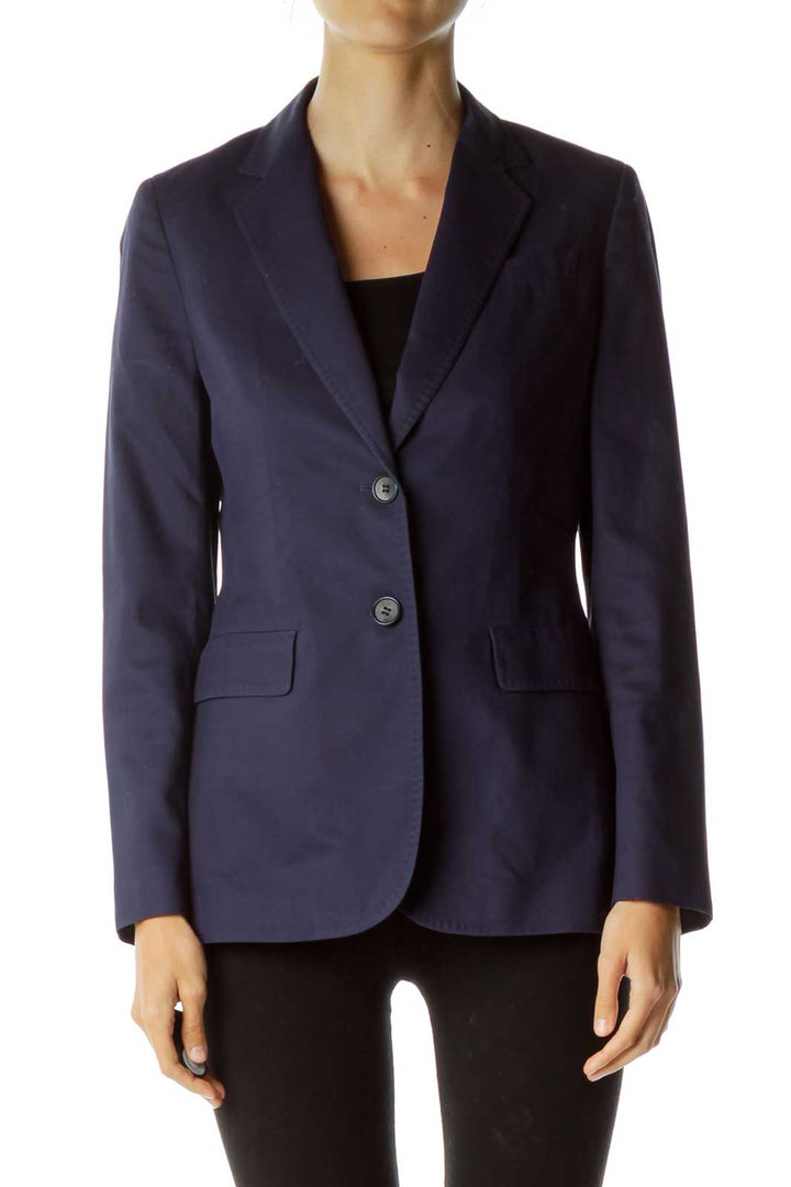 Navy Single Breast Blazer