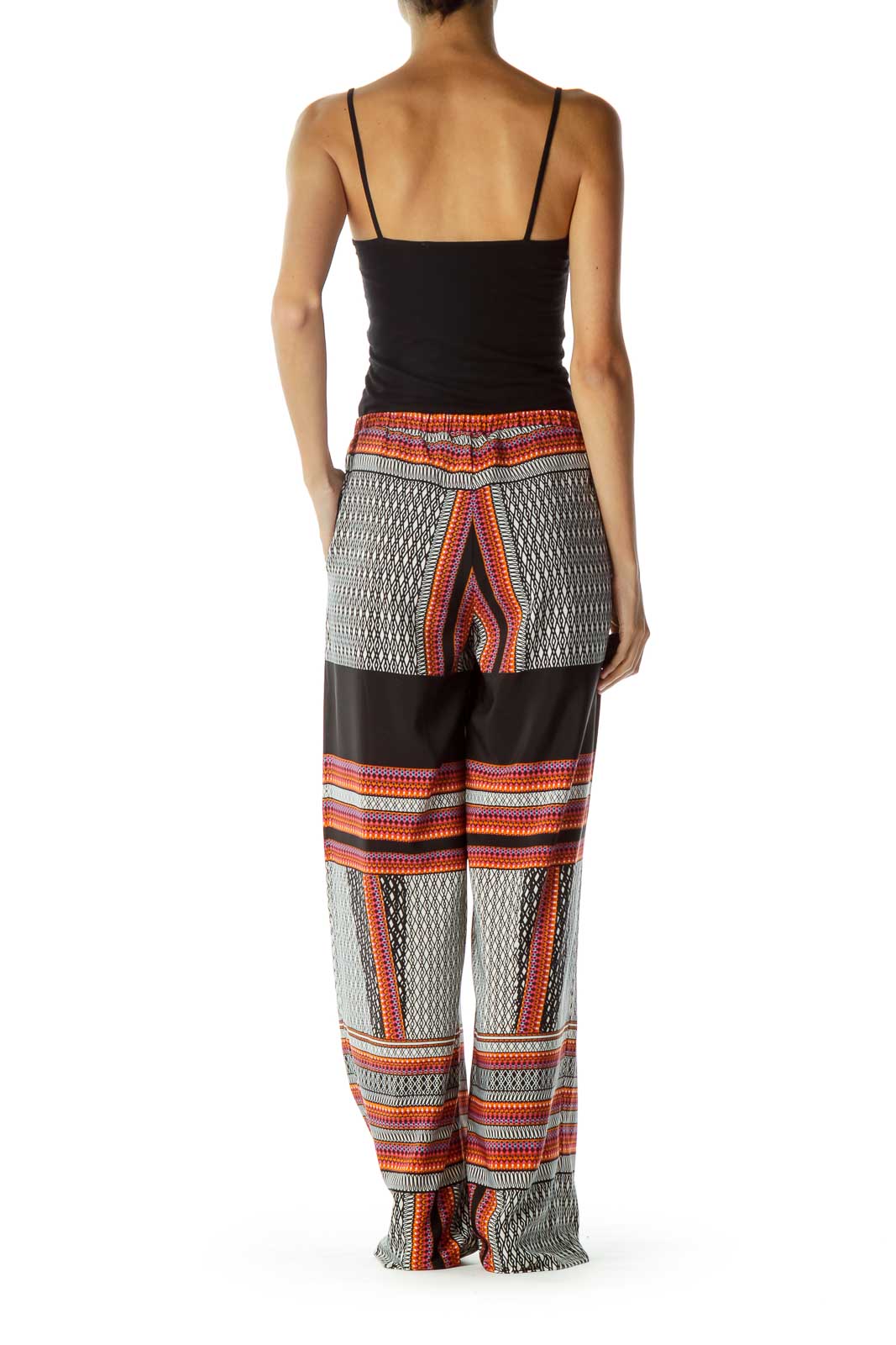 Multicolor Wide Leg Pants