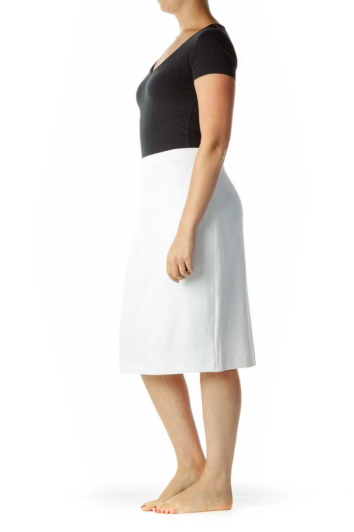 White A-Line Skirt