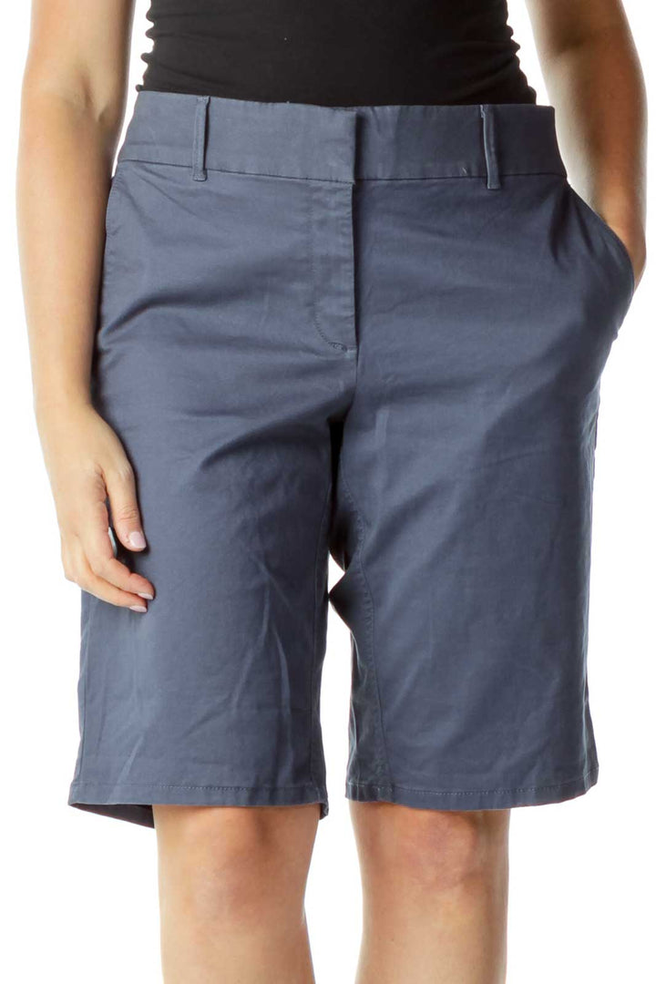 Teal Blue Bermuda Shorts