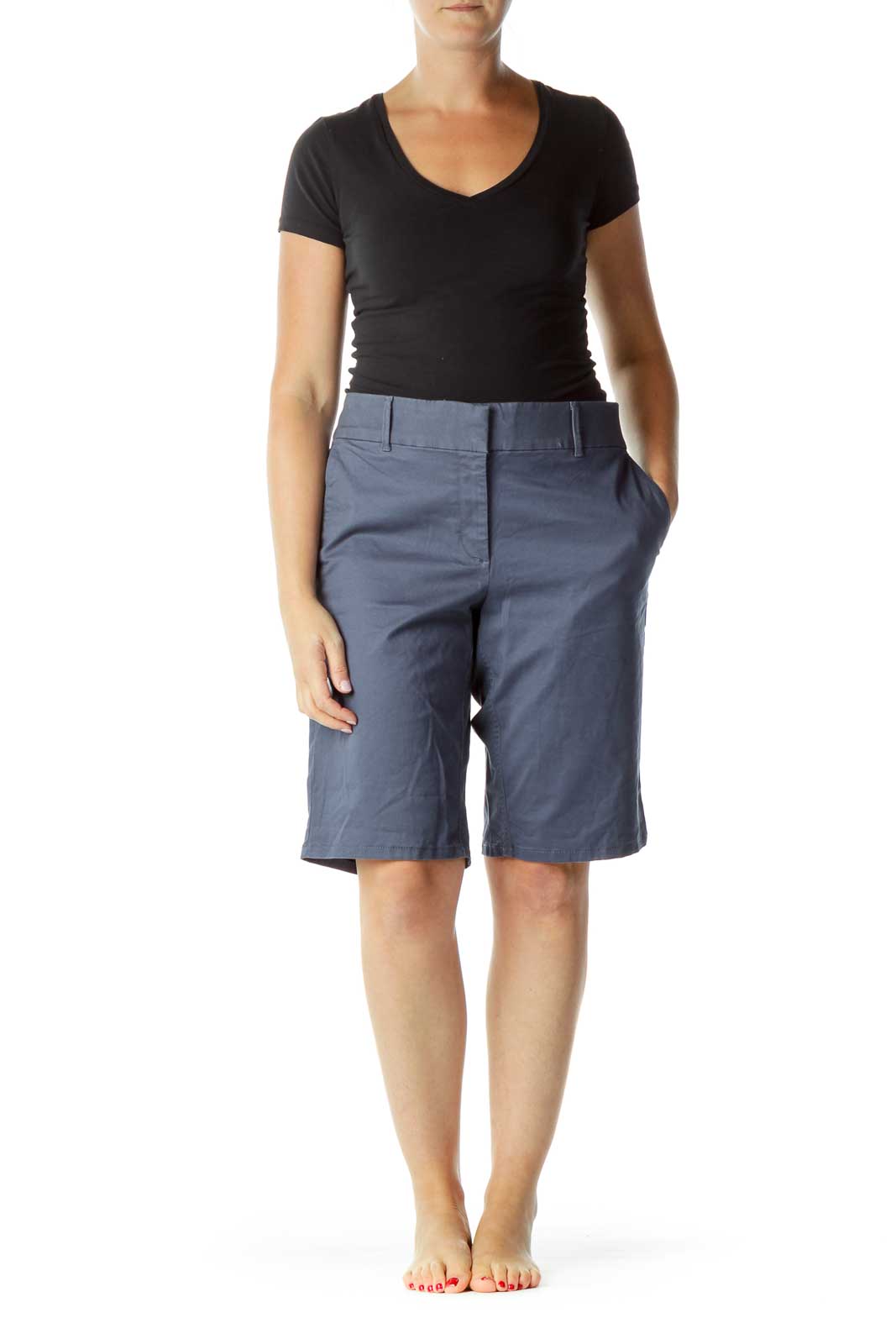 Teal Blue Bermuda Shorts