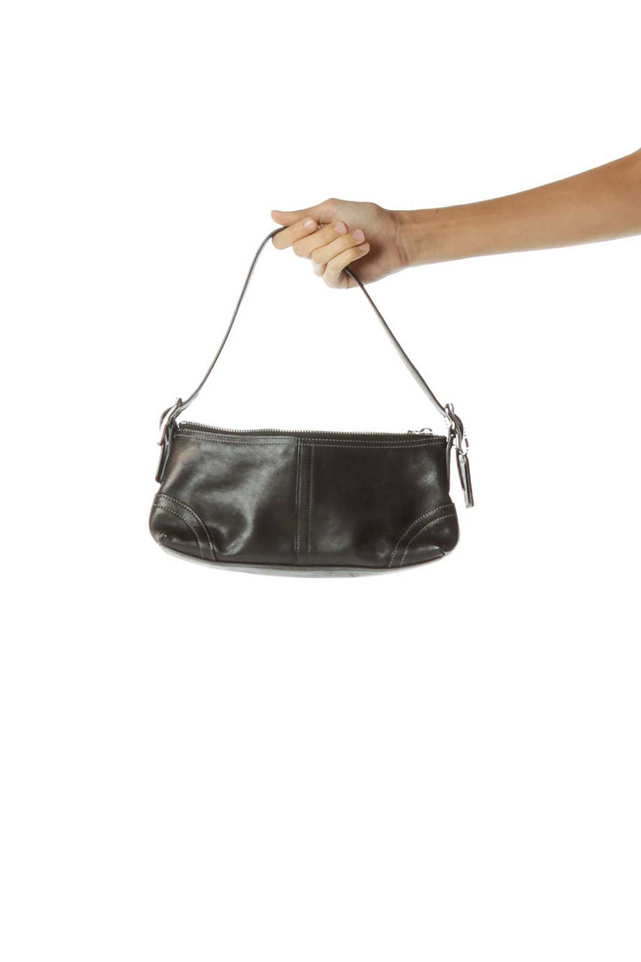 Black Mini Leather Shoulder Bag