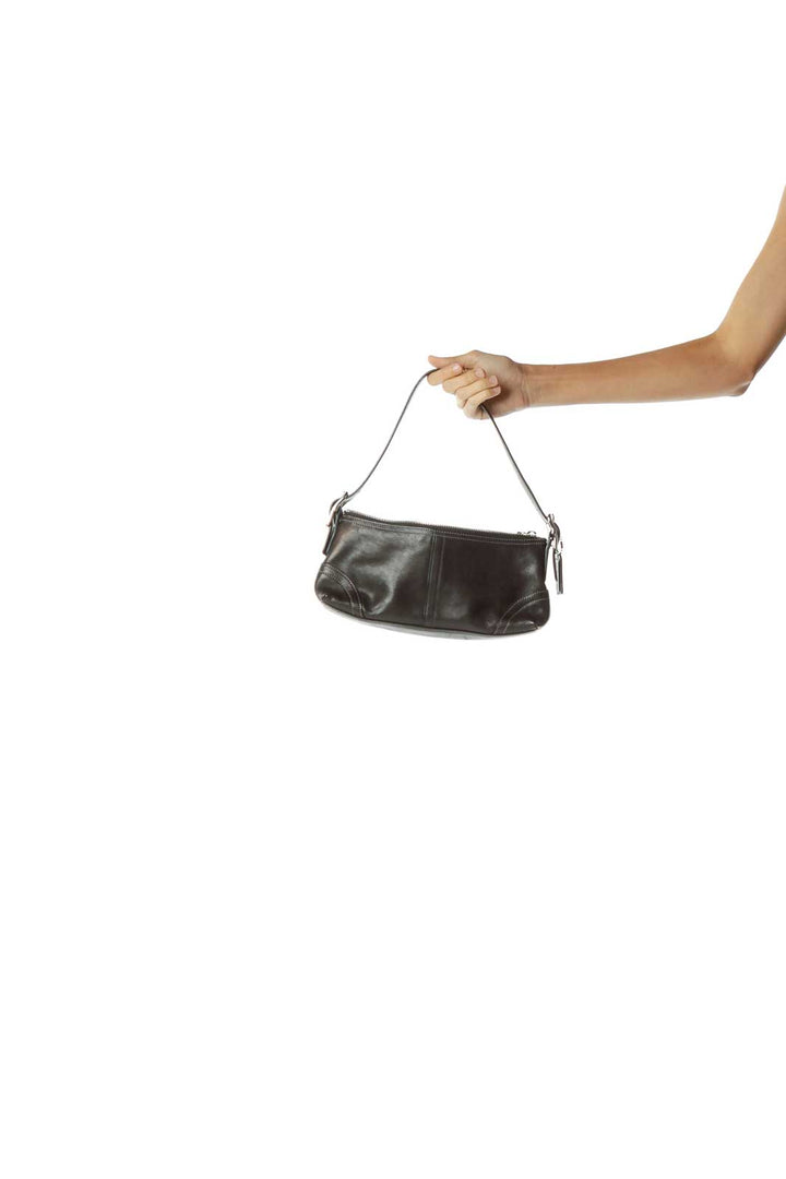 Black Mini Leather Shoulder Bag