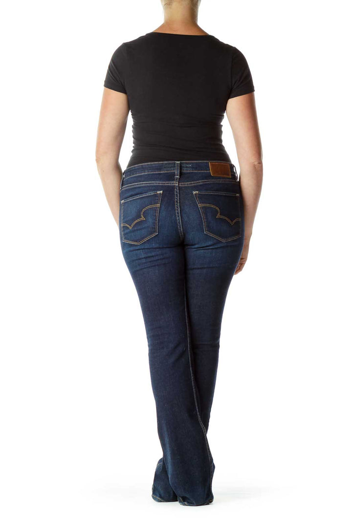 Navy Flared Jeans