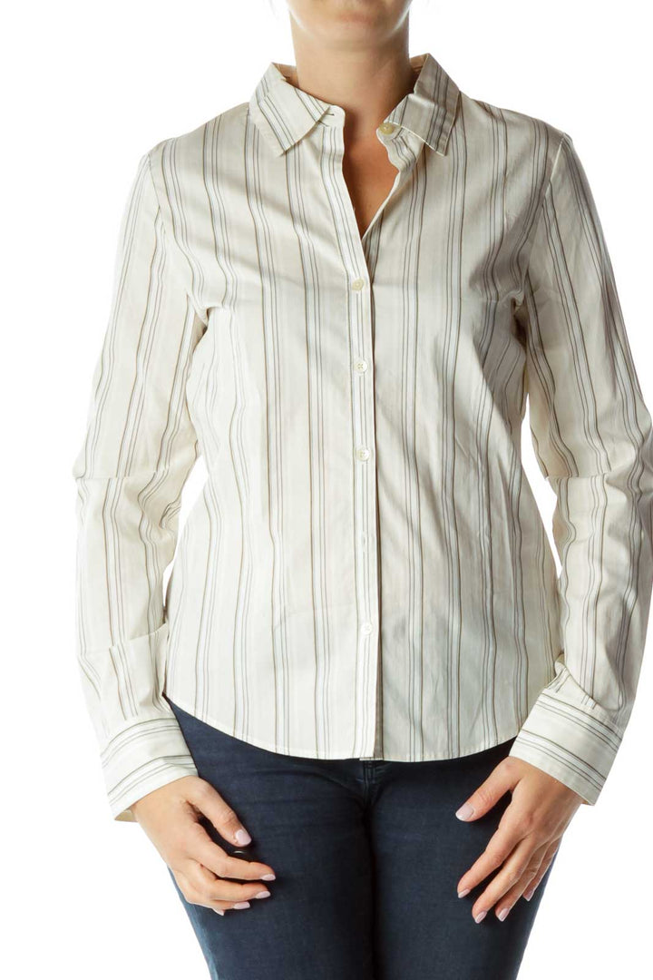 Beige Long Sleeve Shirt