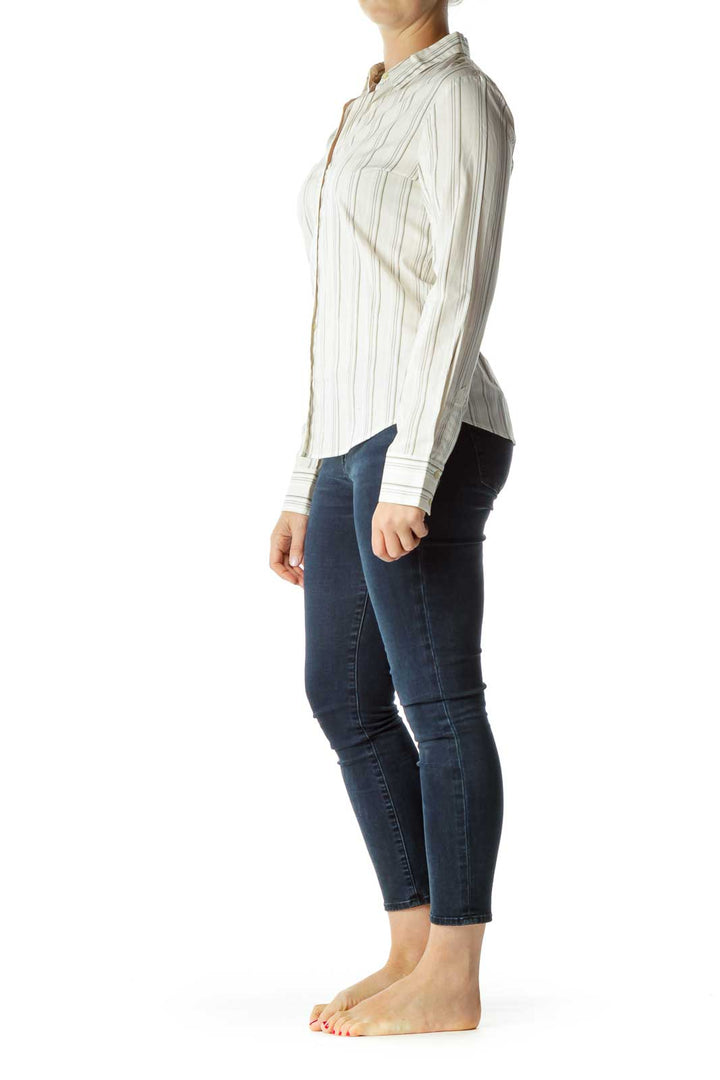 Beige Long Sleeve Shirt