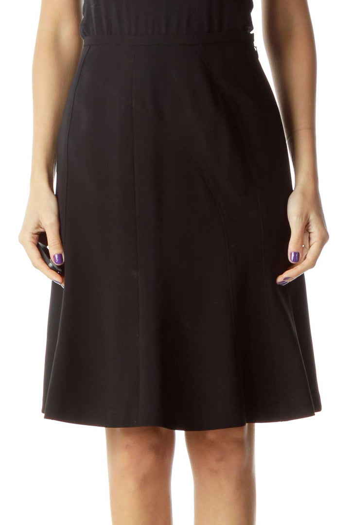 Black A-line Skirt