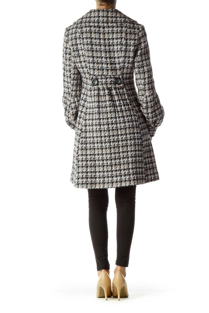 Gray Pattern Knit Coat