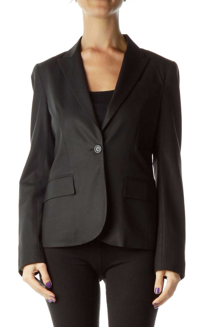 Black Buttoned Blazer