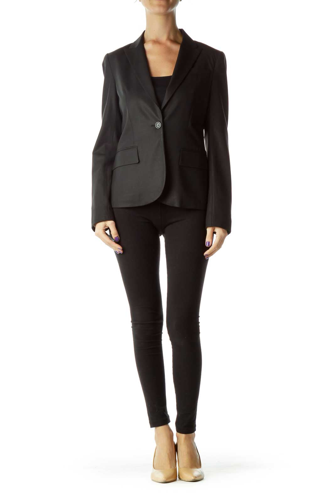 Black Buttoned Blazer