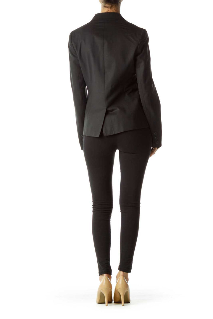 Black Buttoned Blazer