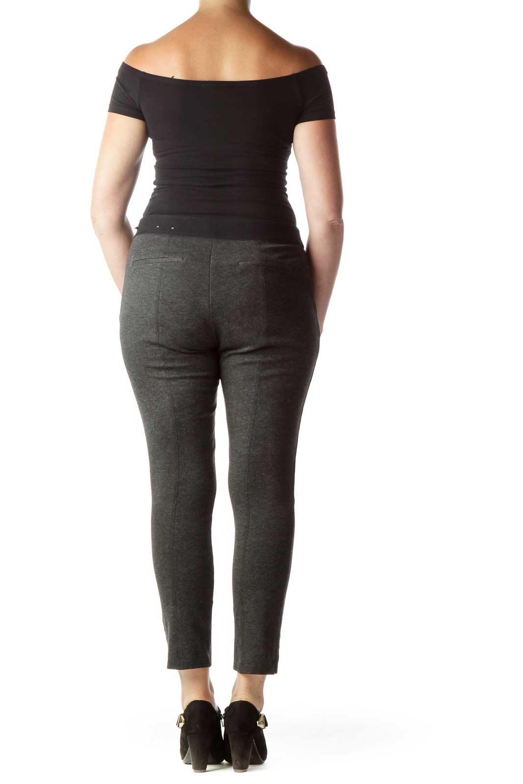 Gray Black Skinny Leggings