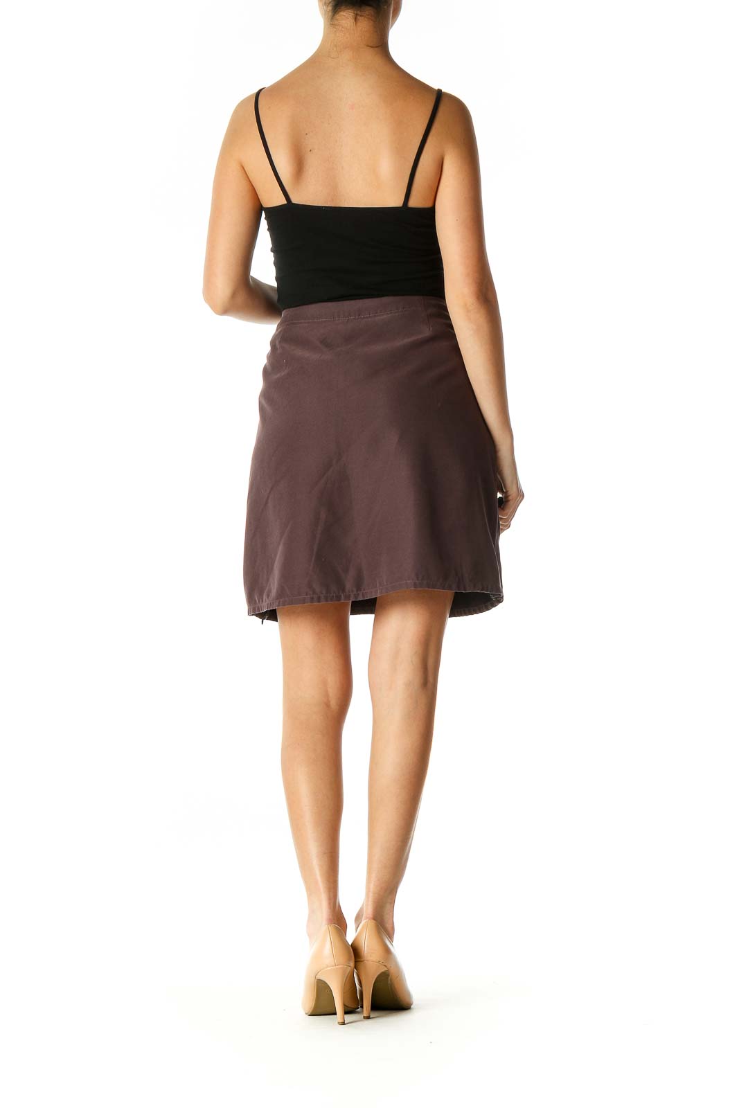 Brown A-Line Skirt