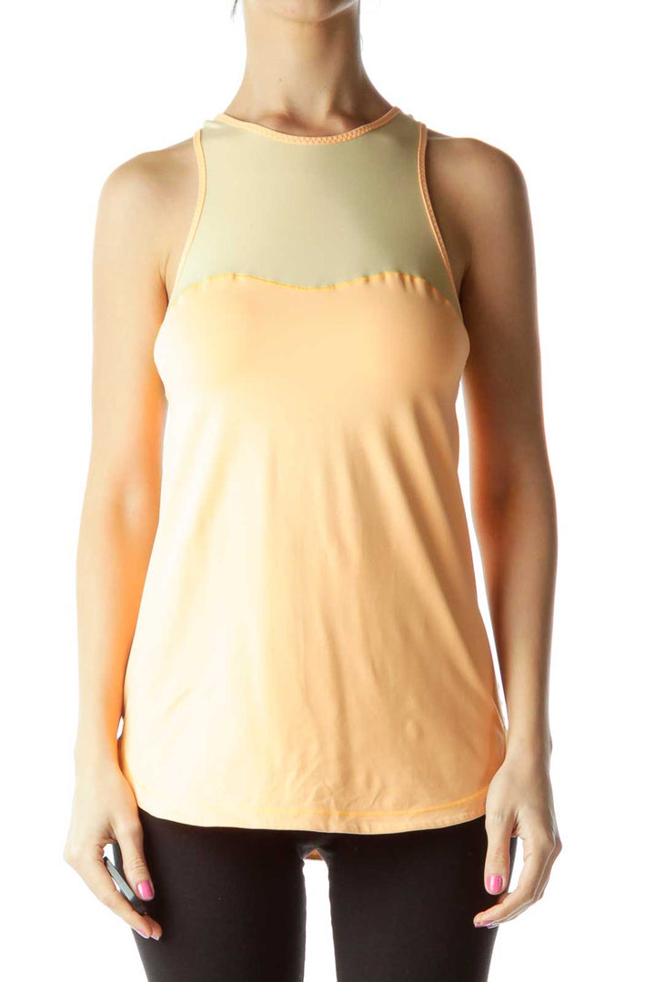 Orange Racerback Yoga Top