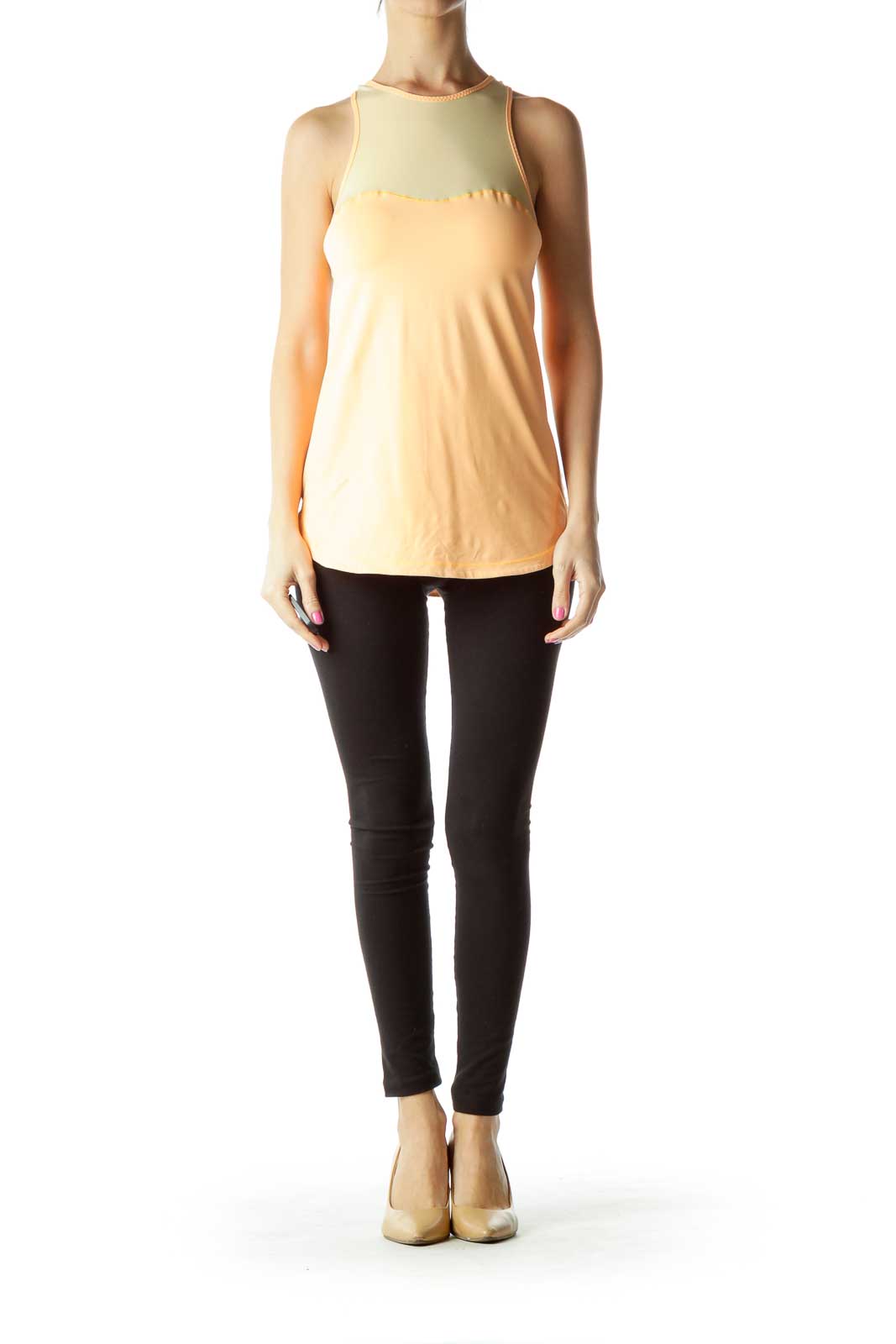 Orange Racerback Yoga Top