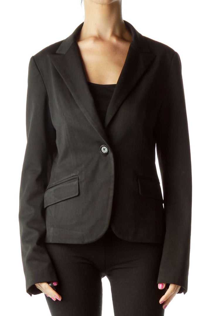 Black Buttoned Blazer