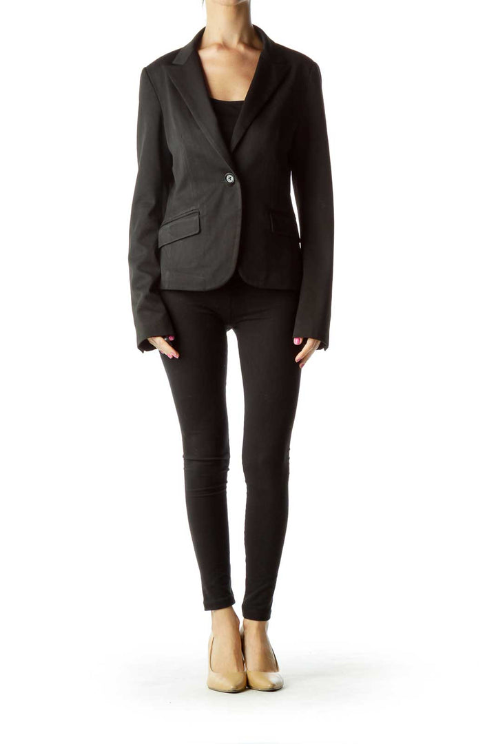 Black Buttoned Blazer