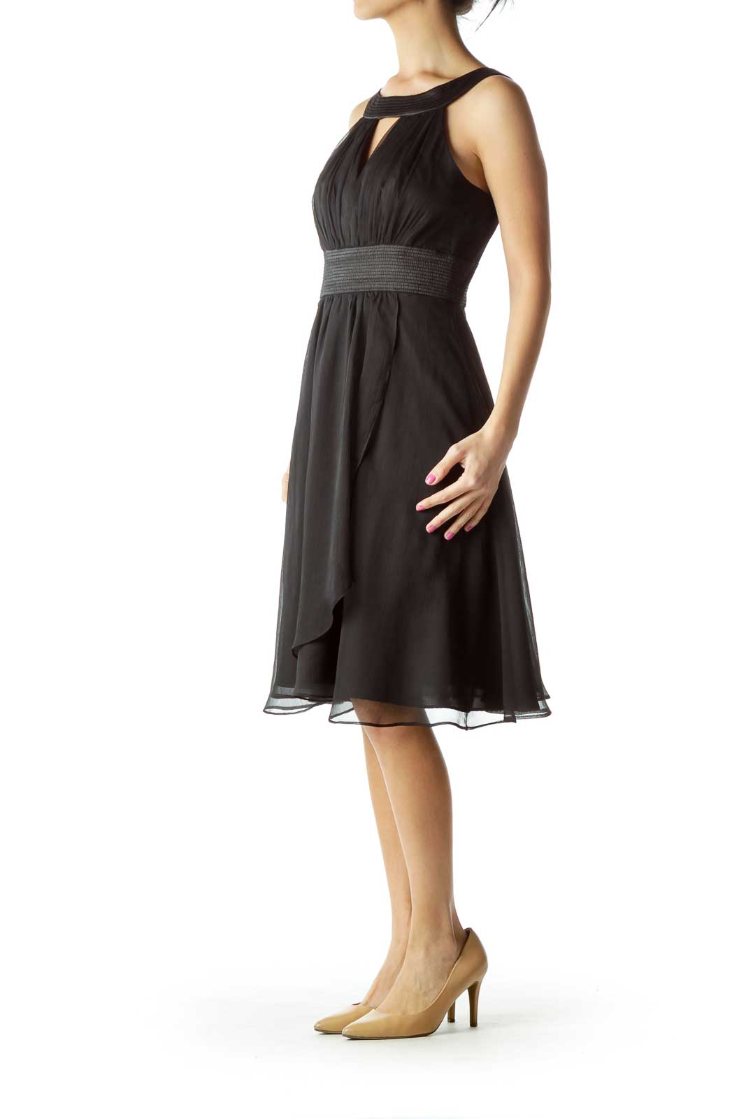 Black A-Line Cocktail Dress