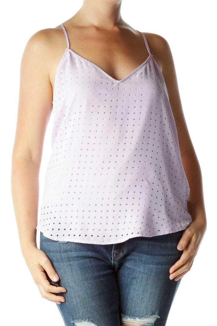 Purple Layered Racerback Tank Top