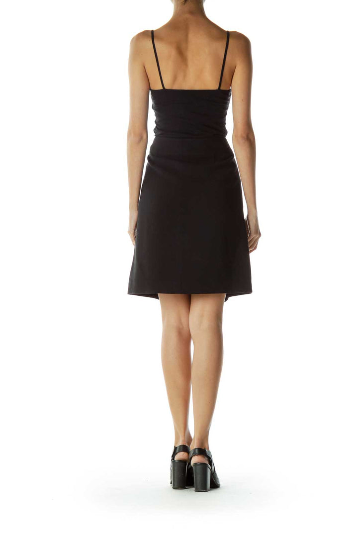 Black Pocketed Pencil Skirt