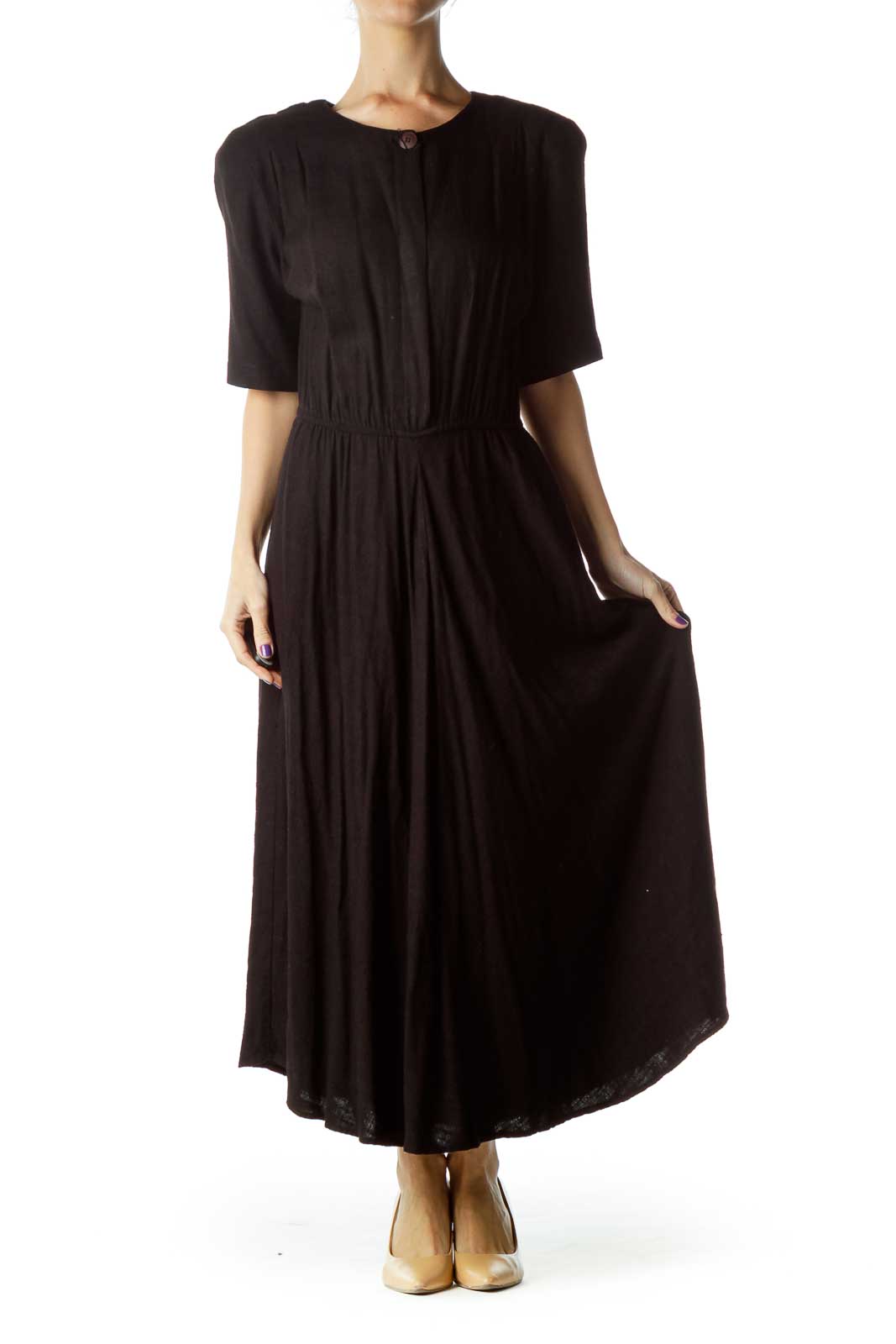 Black Vintage Maxi Dress