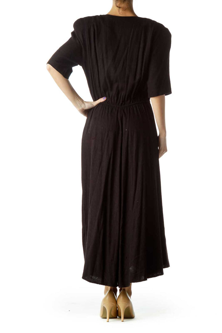 Black Vintage Maxi Dress