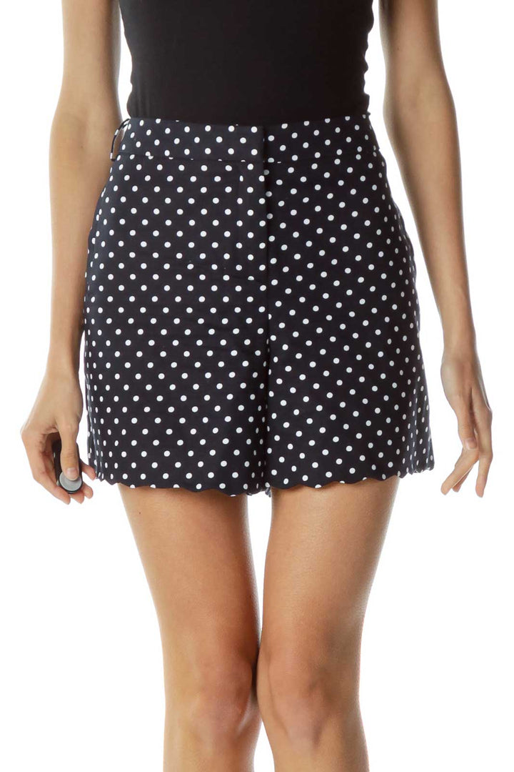 Navy Polka-Dot Short