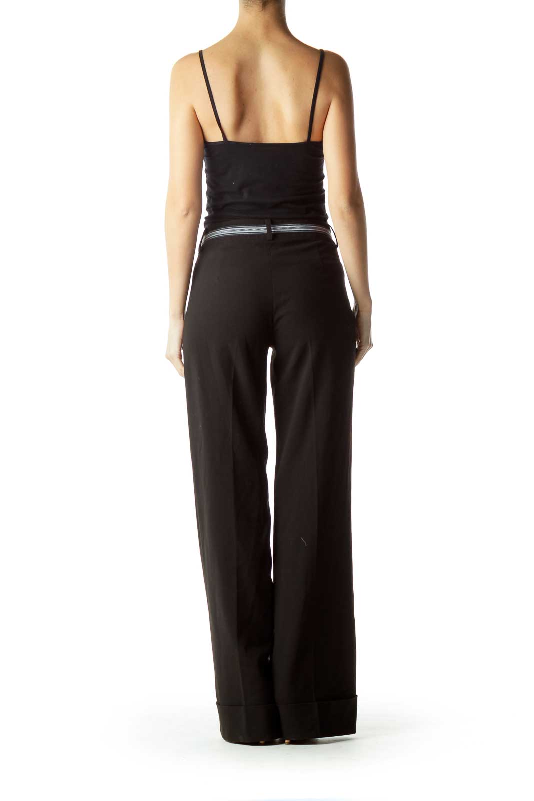 Black Straight Leg Pants