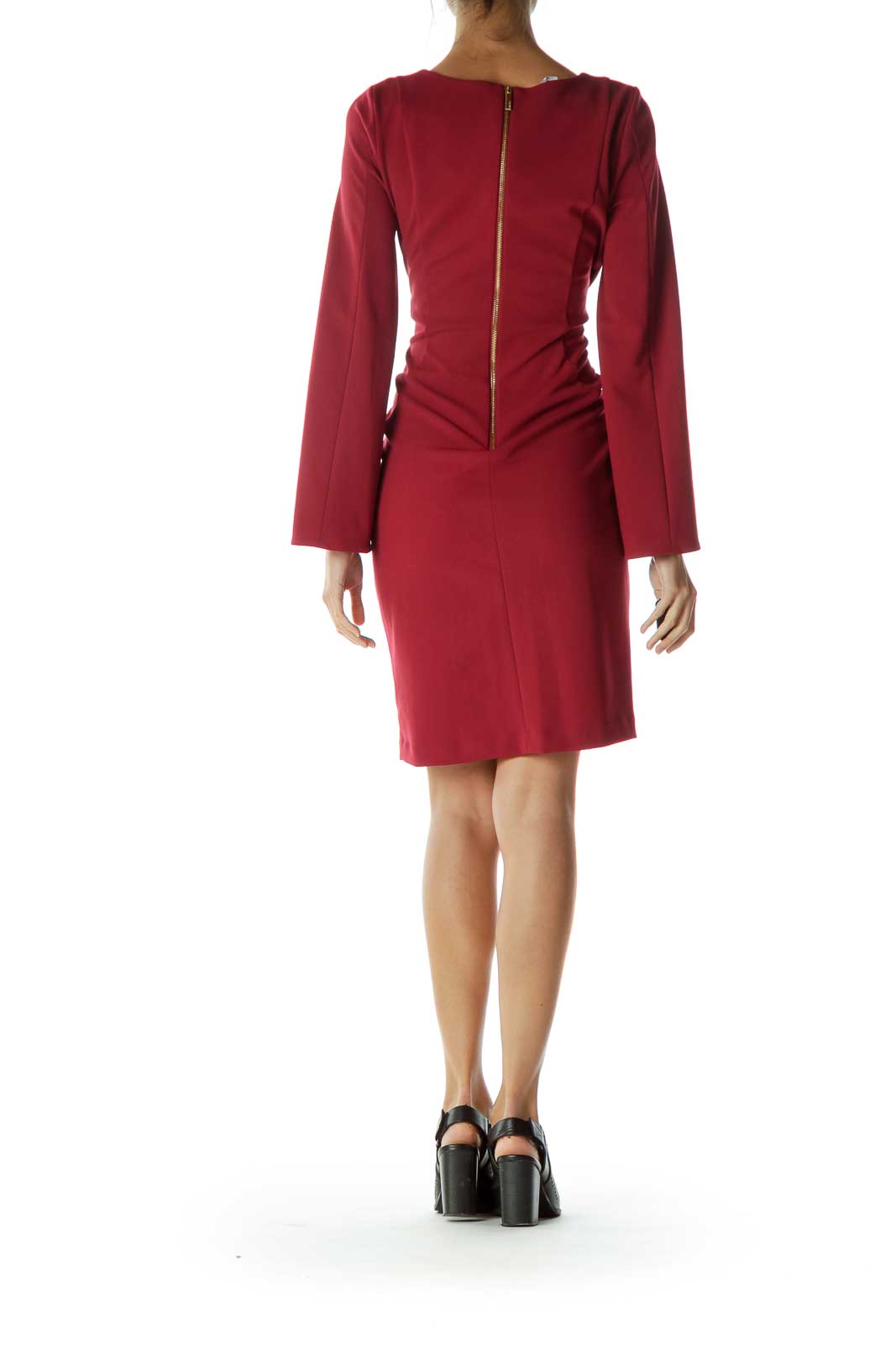 Red Bell Sleeve Dress