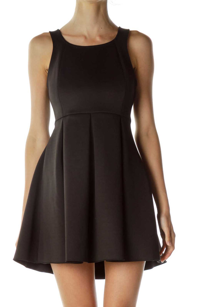 Black Empire Waist Cocktail Dress