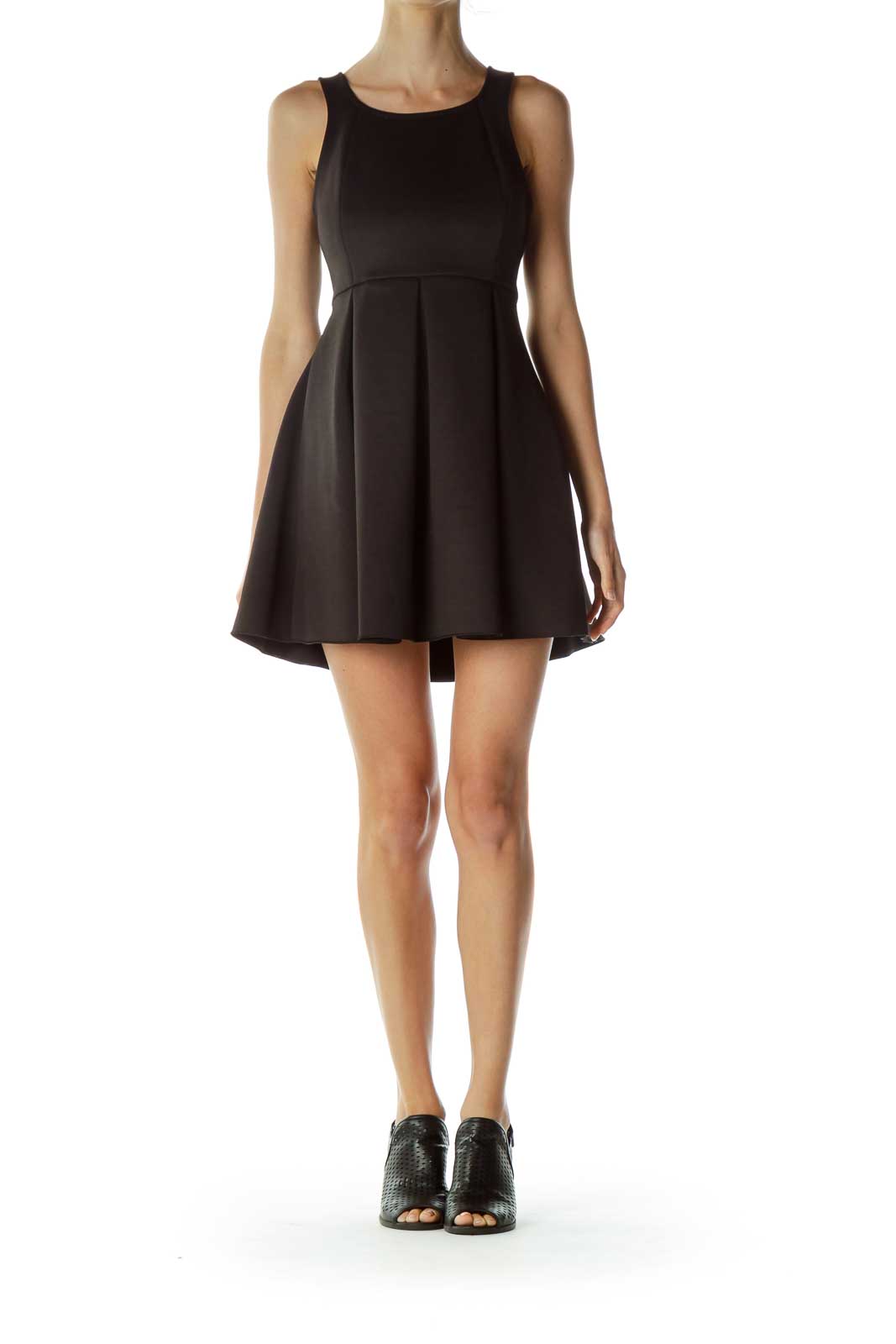 Black Empire Waist Cocktail Dress