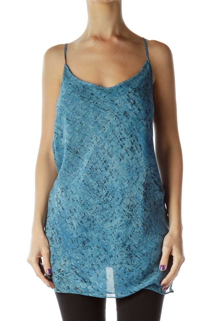 Blue Printed Camisole