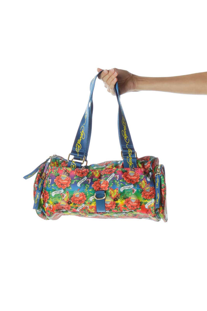 Multicolor Print Shoulder Bag