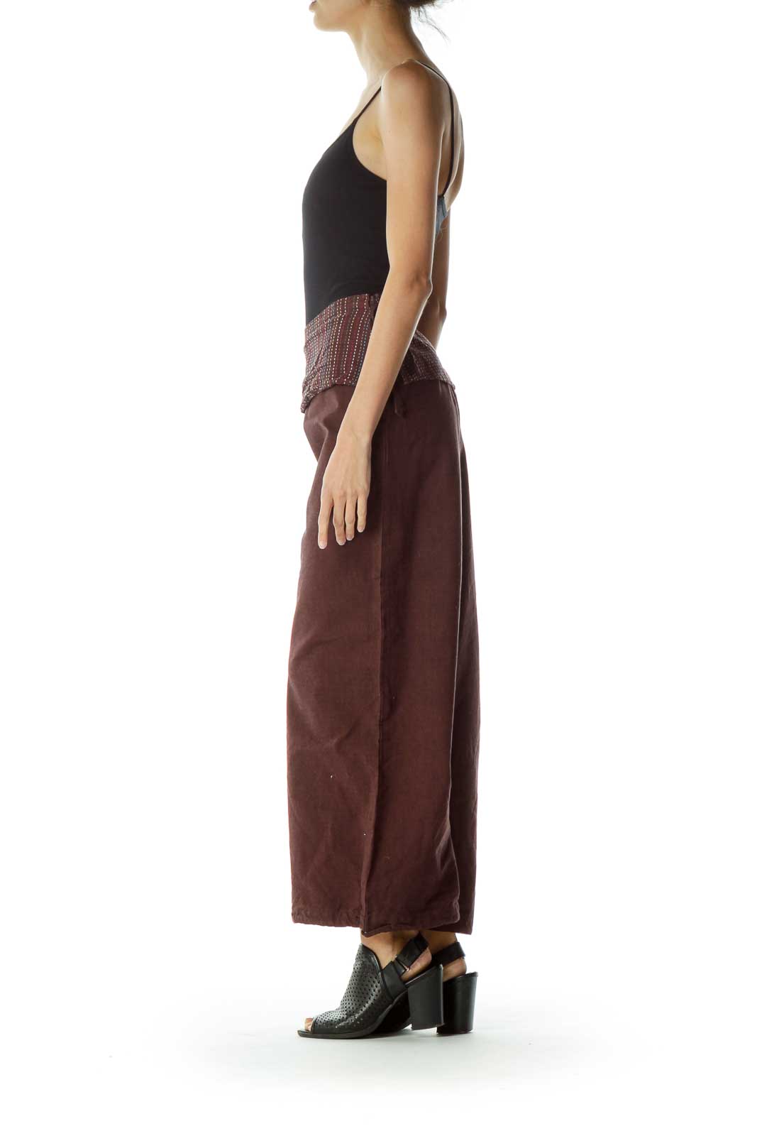 Brown Wide Leg Pant