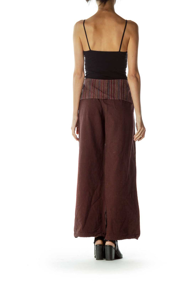 Brown Wide Leg Pant