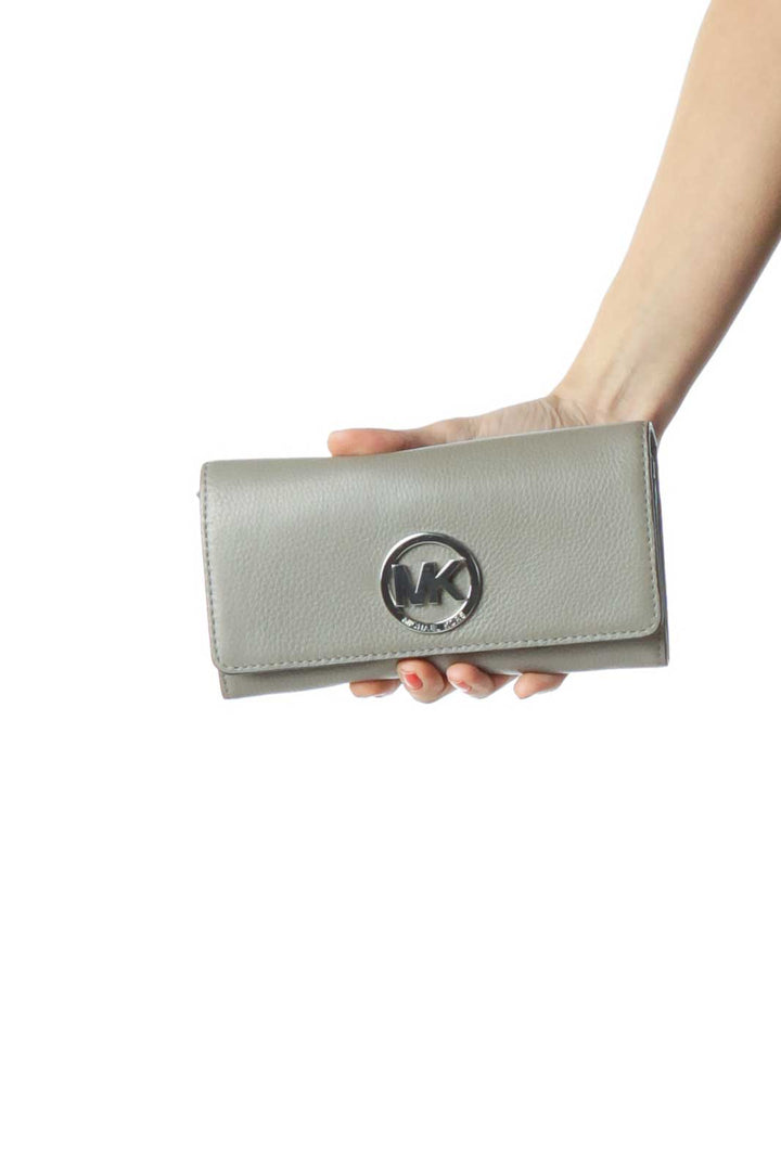 Gray Leather Wallet