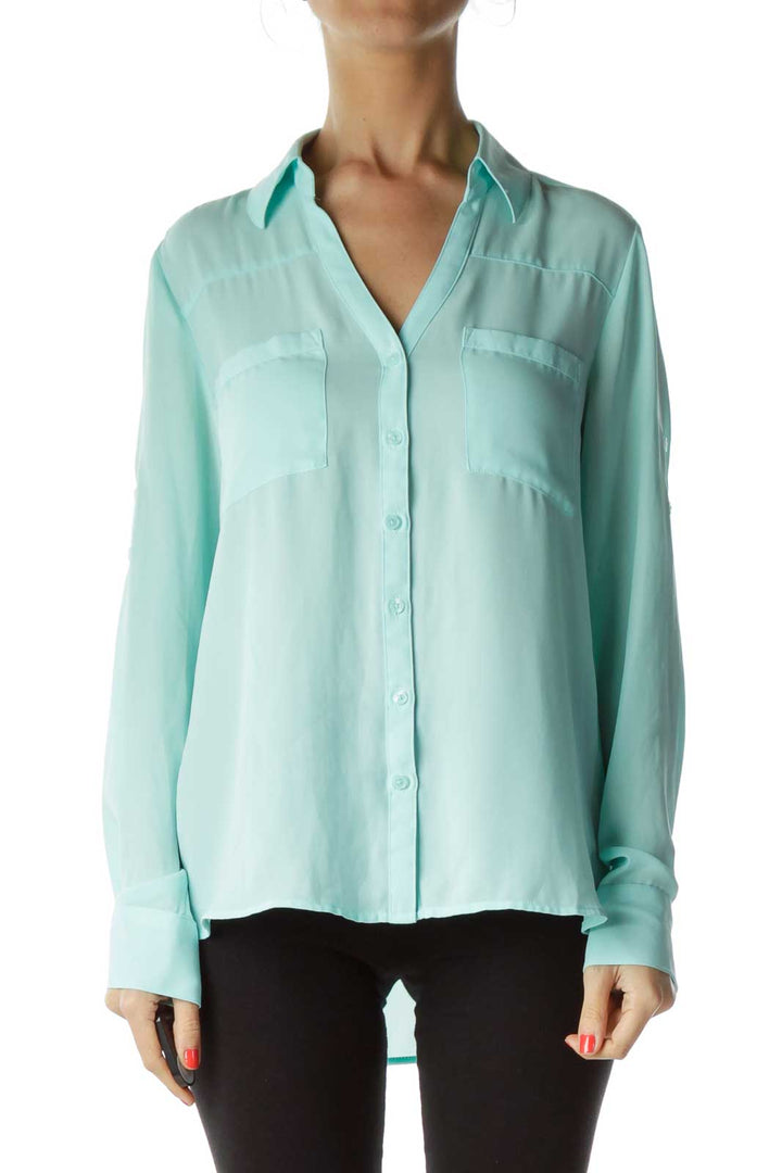 Mint Green Sheer Blouse