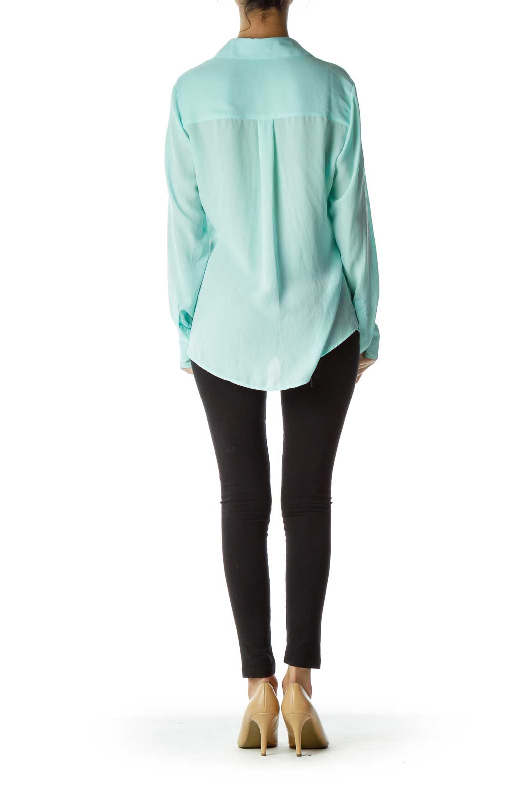 Mint Green Sheer Blouse