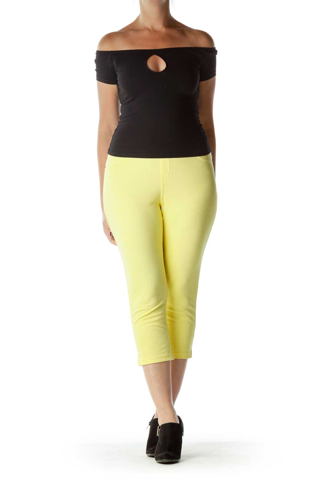 Yellow Jegging Capri