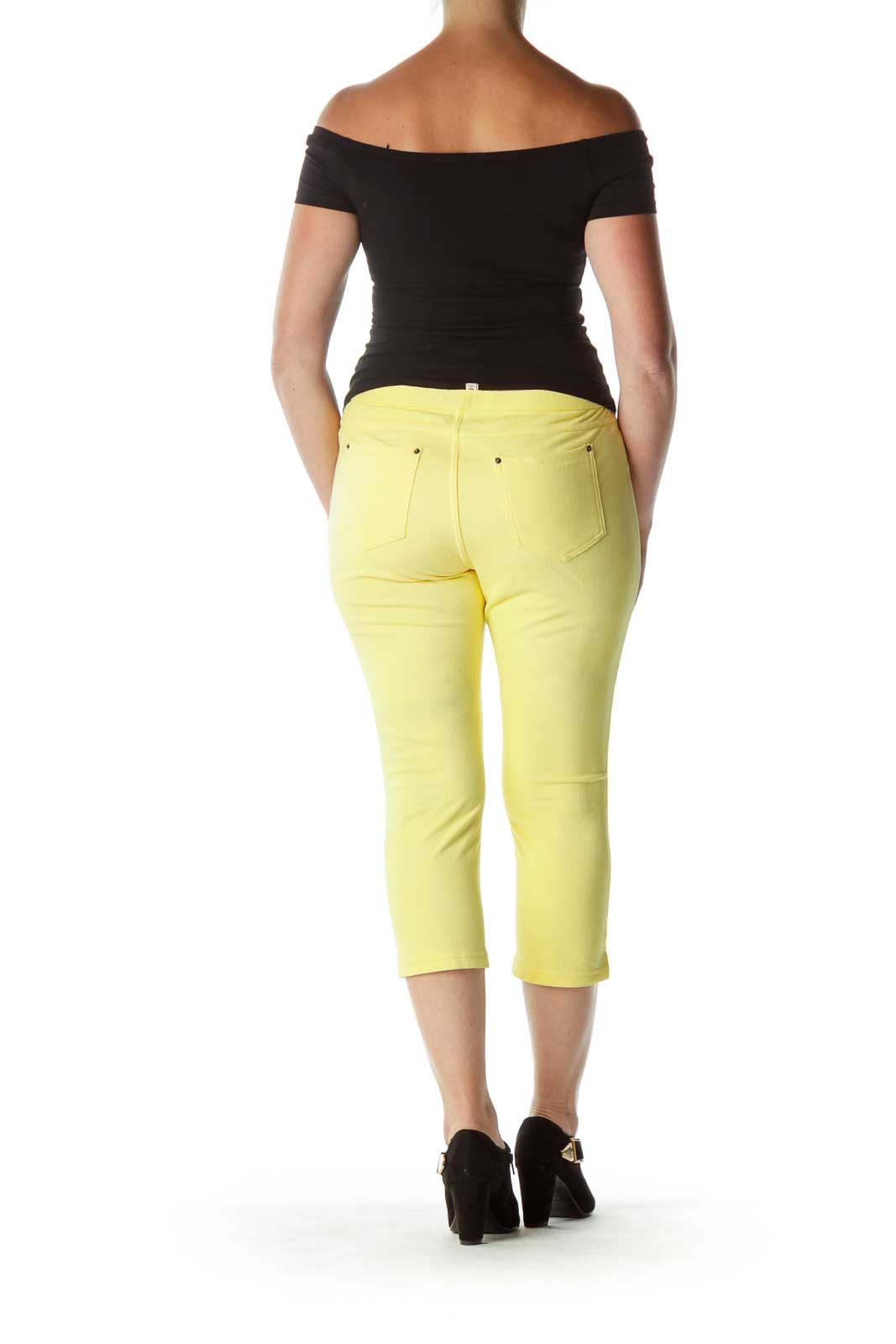 Yellow Jegging Capri