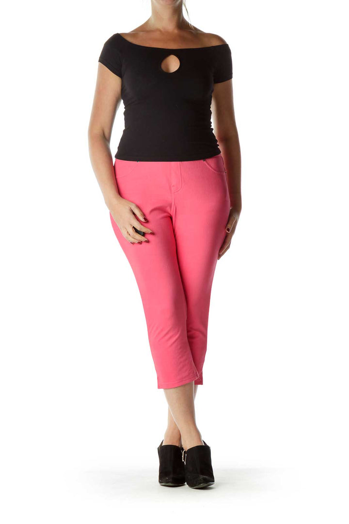 Pink Jegging Capri