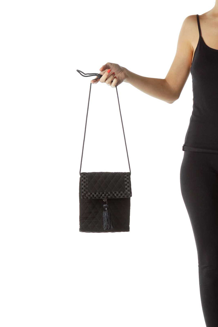 Black Quilted Mini Shoulder Bag