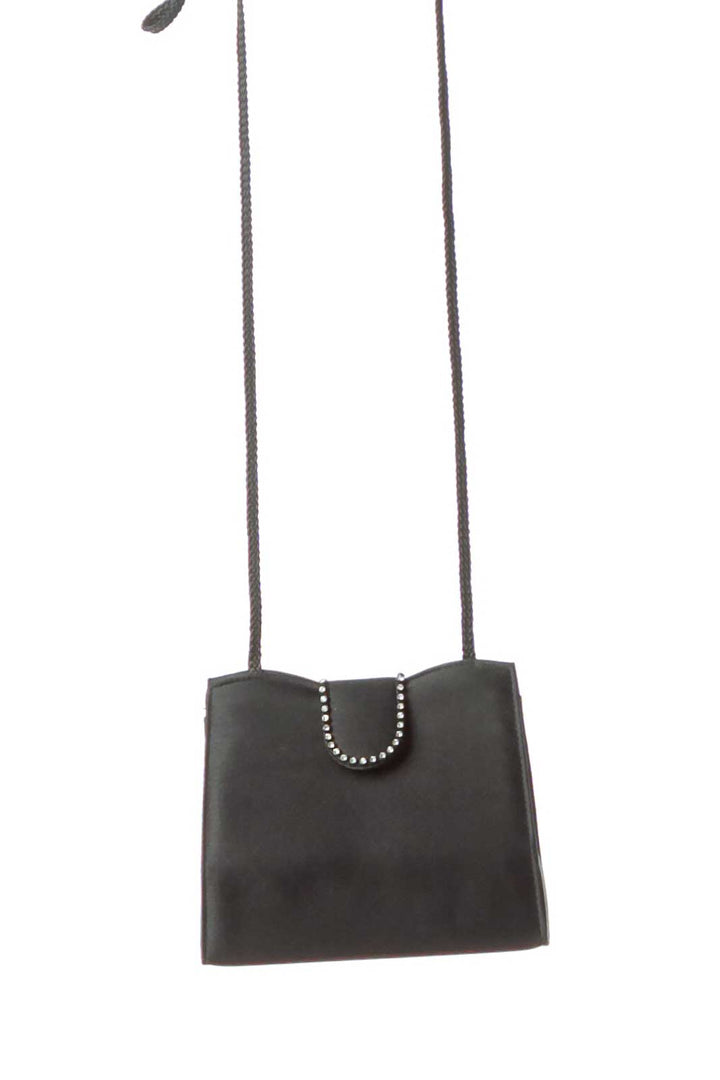 Black Jeweled Mini Shoulder Bag