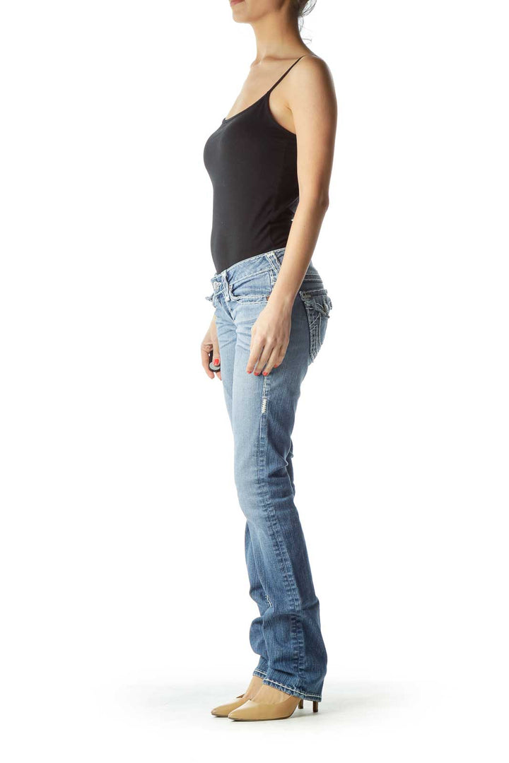 Straight-Leg Jean with Large Trim