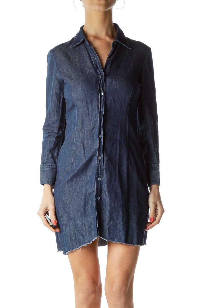 Blue Denim Shirt Dress