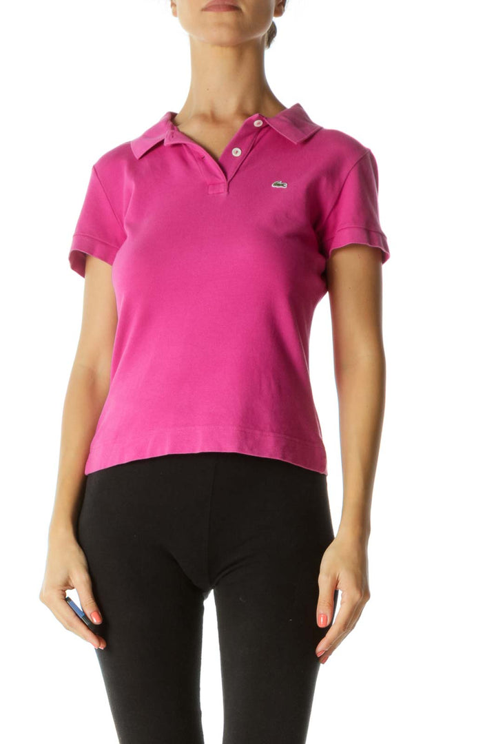 Pink Collared Polo T-Shirt