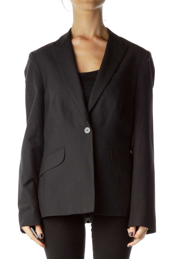 Black Buttoned Blazer