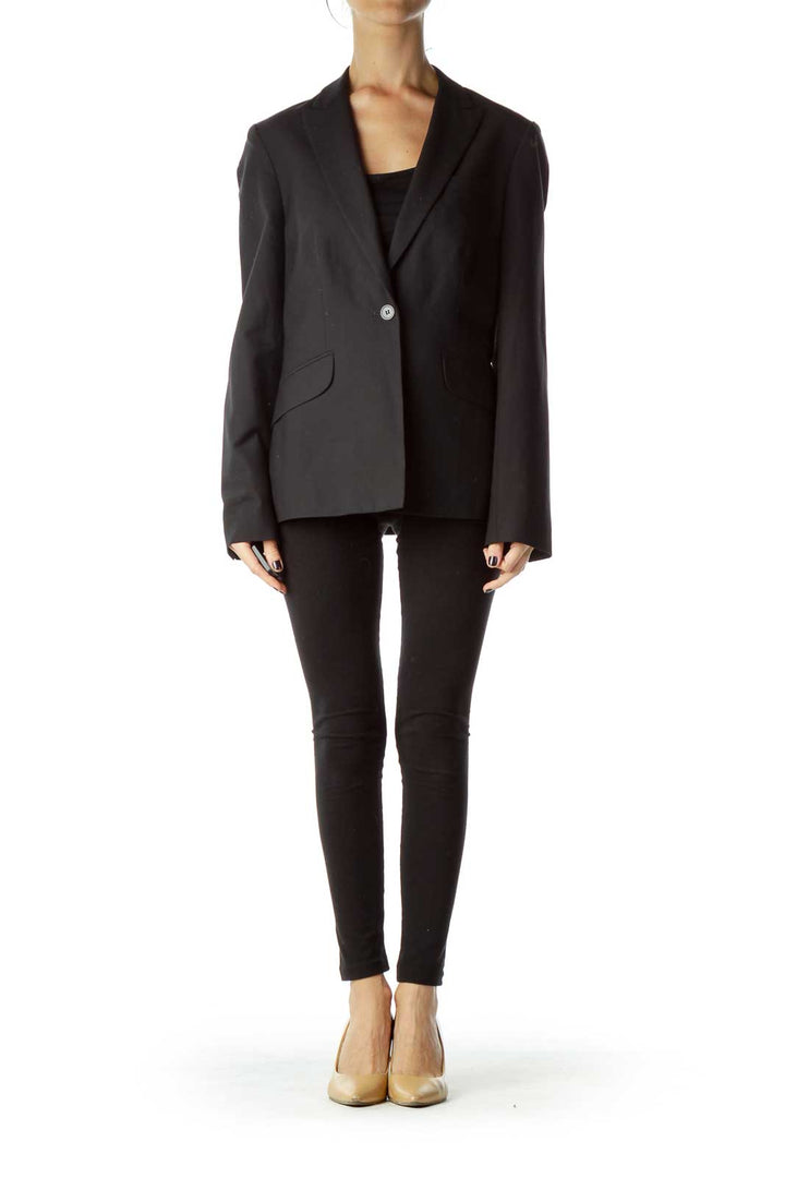 Black Buttoned Blazer