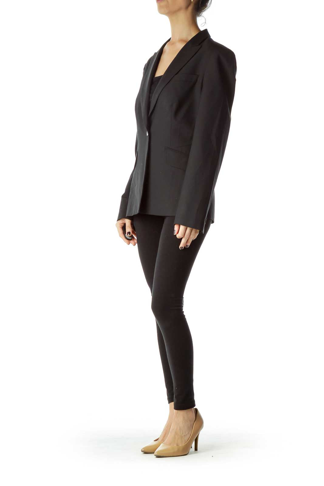 Black Buttoned Blazer