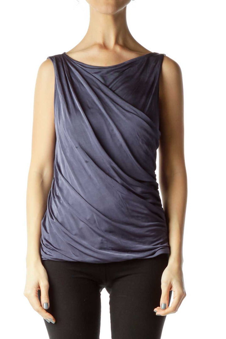 Purple Ruched Tank